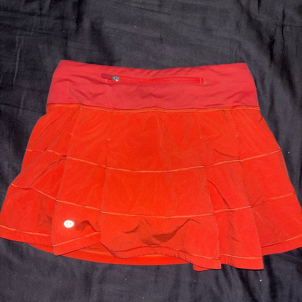 Lululemon Athletica Vibrant Red Mini Skirt - Picture 4 of 8
